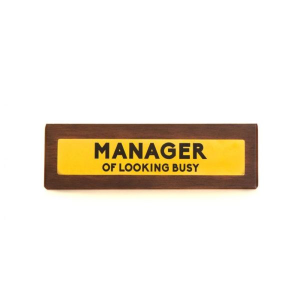 Manager - WOODEN DESK SIGN