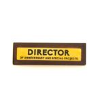 Director - WOODEN DESK SIGN