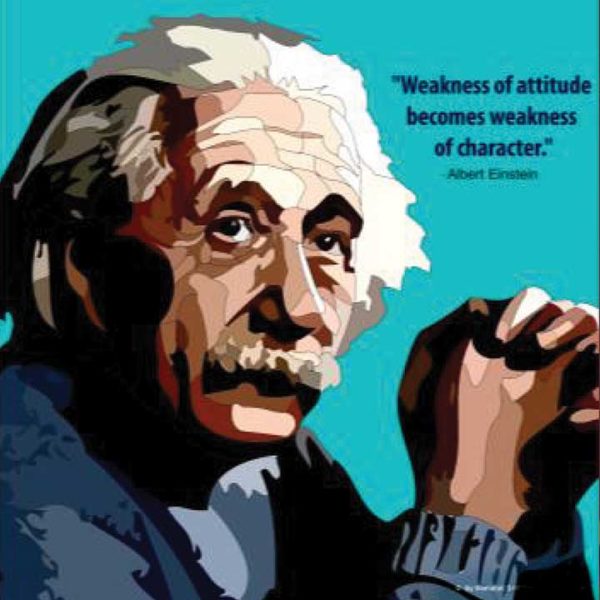 Albert Einstein Blue