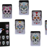 Petrol Lighter Sugar Skull