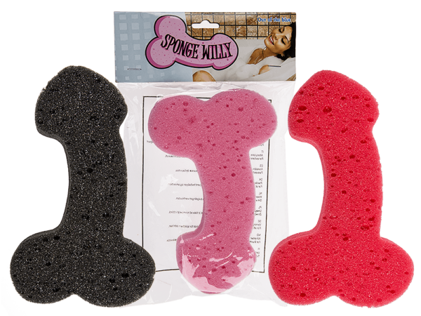 Willy Shaped Sponge Black