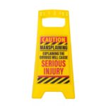 Yellow Desk Sign