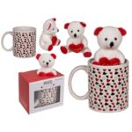 HEARTS MUG WITH BEAR