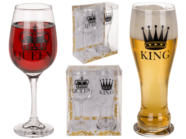 KING & QUEEN WINE CUP SET - Image 2