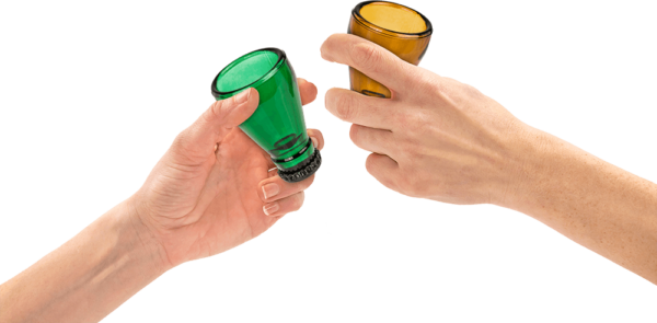 BEER  SHOT GLASS YELLOW - Image 2